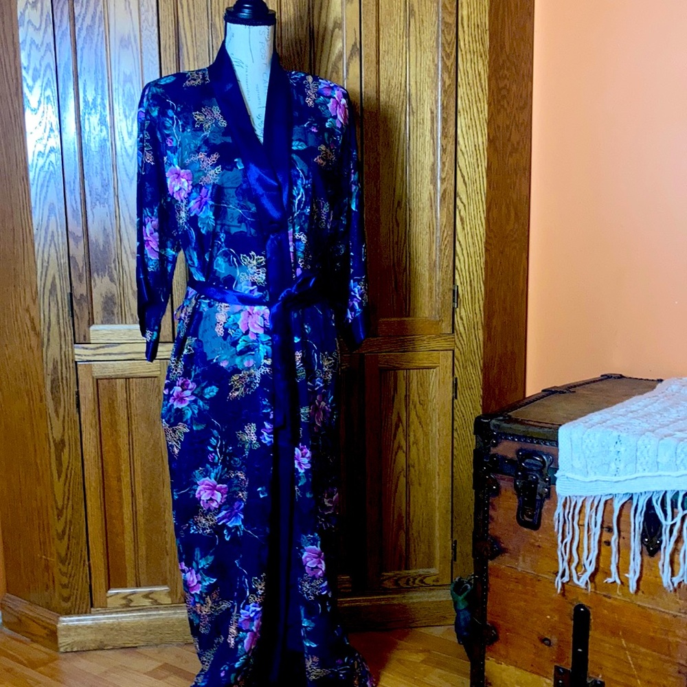 floral print  vintage robe